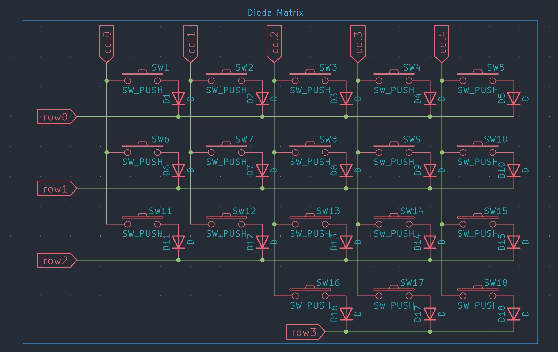 Diode matrix
